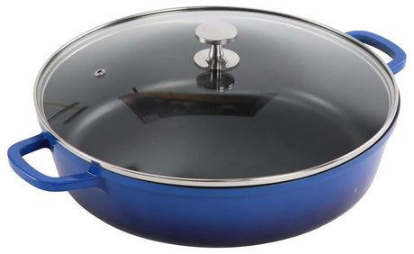 Aluminium Bräter rund 32 cm blau AluChef - CPGASTRO