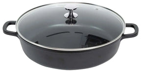 AluChef® Aluminium Bräter rund 32 cm schwarz - CPGASTRO