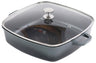 AluChef® Bräter quadratisch 28x28 cm mit Glasdeckel