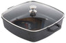 AluChef® Bräter quadratisch 28x28 cm mit Glasdeckel