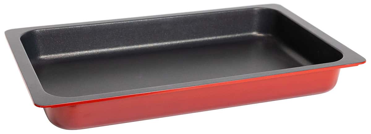 AluChef® Bräter GN 1/1 rot Aluminiumguss