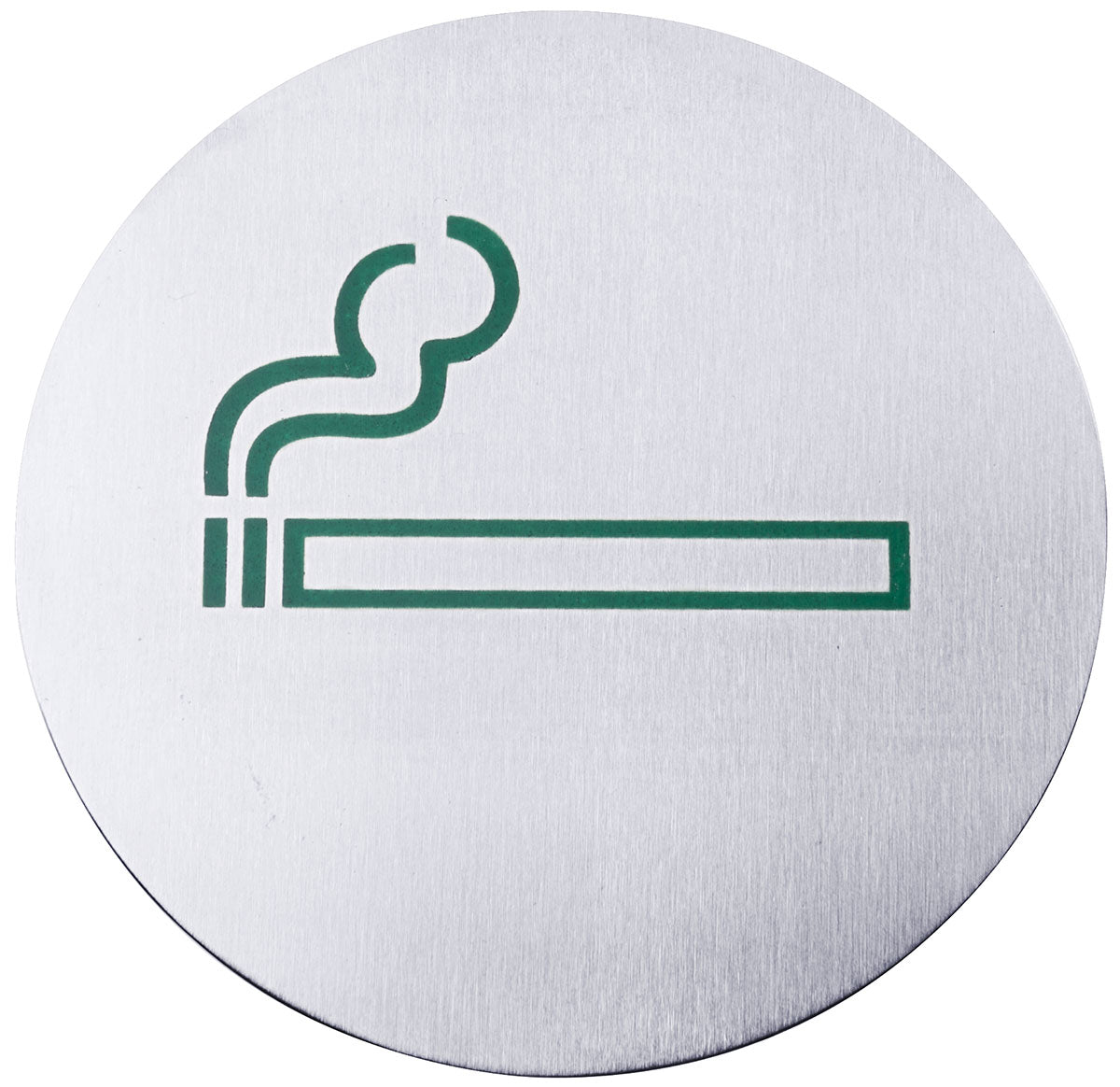 Edelstahl Türsymbol RAUCHER Ø 7,5 cm Contacto - CPGASTRO