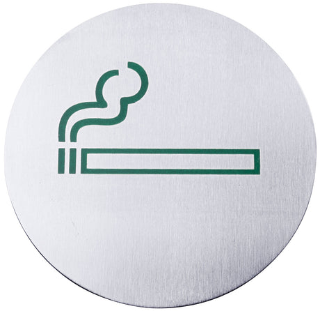 Edelstahl Türsymbol RAUCHER Ø 7,5 cm Contacto - CPGASTRO