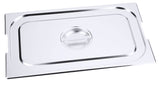 Edelstahl Gastronorm GN-Deckel für 7211-7223 mit Griff-Aussparung