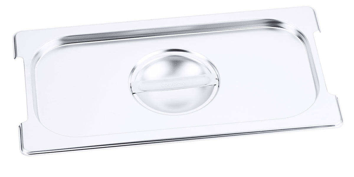 Edelstahl Gastronorm GN-Deckel für 7211-7223 mit Griff-Aussparung