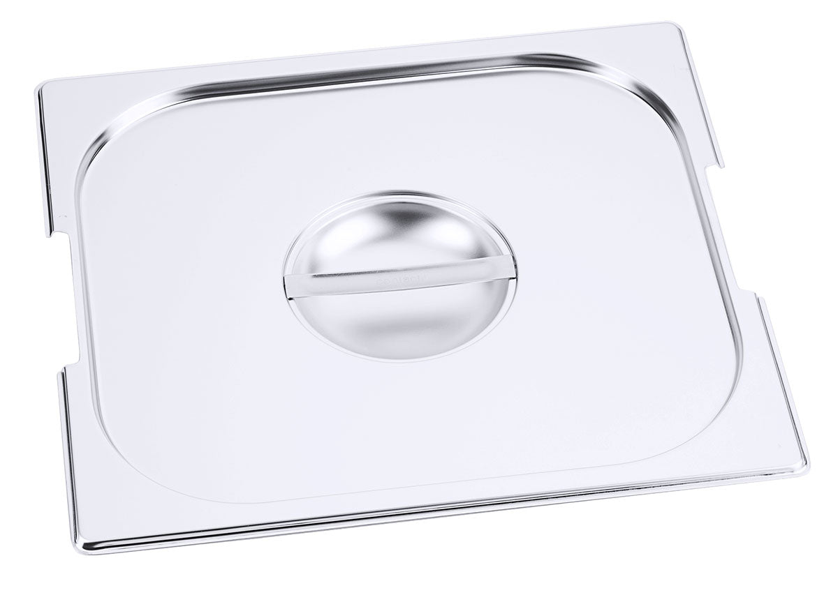 Edelstahl Gastronorm GN-Deckel für 7211-7223 mit Griff-Aussparung