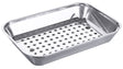 Edelstahl Grill-/ Abtropfschale 35-50 cm mit gelochtem Einsatz Contacto - CPGASTRO