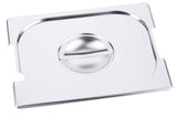 Edelstahl Gastronorm GN-Deckel für 7211-7223 mit Löffel & Griff-Aussparung