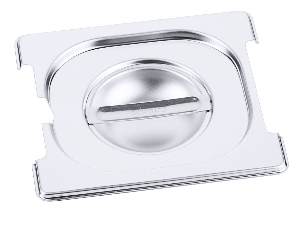 Edelstahl Gastronorm GN-Deckel für 7211-7223 mit Löffel & Griff-Aussparung