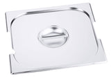 Edelstahl Gastronorm GN-Deckel für 7211-7223 mit Löffel & Griff-Aussparung