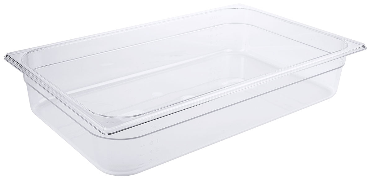 GN-Behälter aus Polycarbonat klar transparent Tiefe 65-200mm Contacto - CPGASTRO