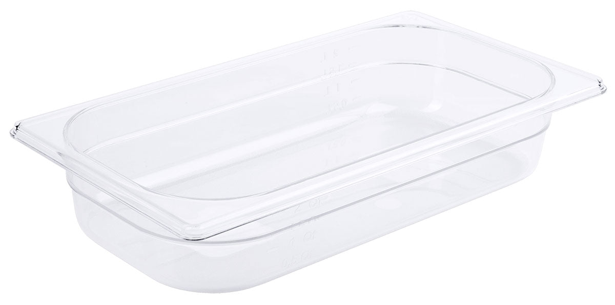 GN-Behälter aus Polycarbonat klar transparent Tiefe 65-200mm Contacto - CPGASTRO
