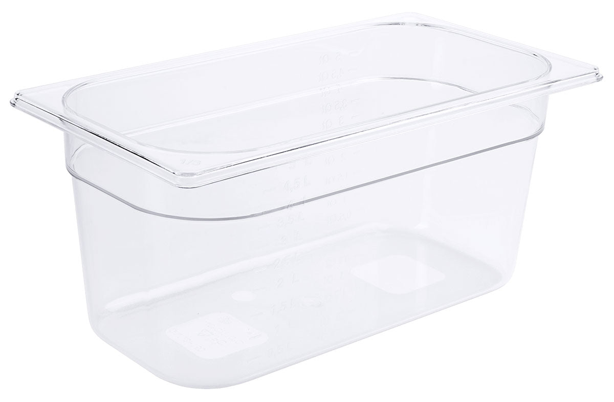 GN-Behälter aus Polycarbonat klar transparent Tiefe 65-200mm Contacto - CPGASTRO