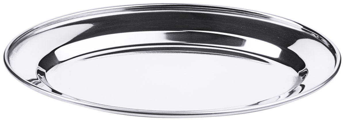 Contacto Edelstahl Bratenplatte oval 25 cm 
