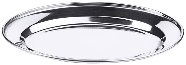 Contacto Edelstahl Bratenplatte oval 25 cm 