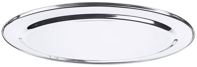 Contacto Edelstahl Bratenplatte oval 45 cm 