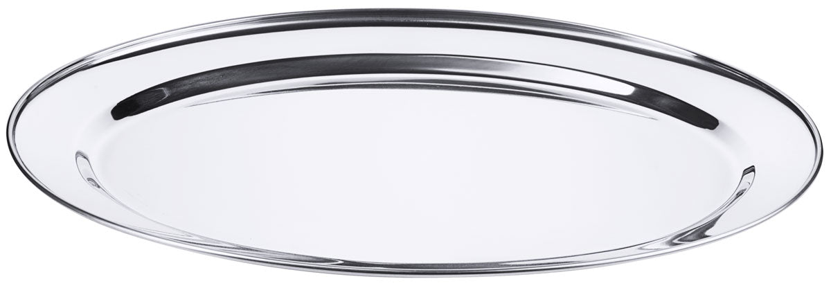 Contacto Edelstahl Bratenplatte oval 50 cm 