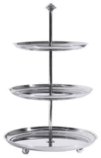 Edelstahl Petits-Fours-Etagere mit 3 Ebenen - CPGASTRO
