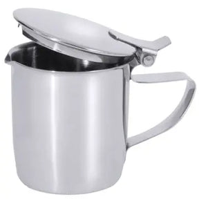 Edelstahl Sahnekännchen 15 cl mit Deckel - CPGASTRO