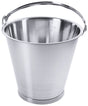 Contacto Edelstahl Eimer mit Bodenreifen 12 l 