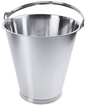 Edelstahl Eimer mit Bodenreifen 15 l - CPGASTRO