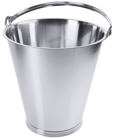 Contacto Edelstahl Eimer mit Bodenreifen 15 l 