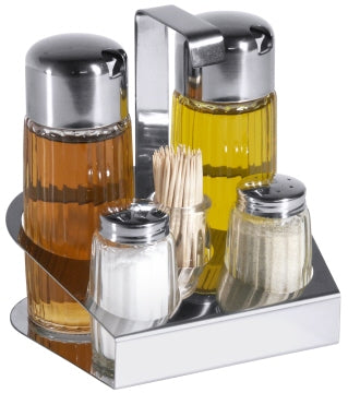 Menage Salz/Pfeffer, Essig/Öl, Zahnstocher Contacto - CPGASTRO