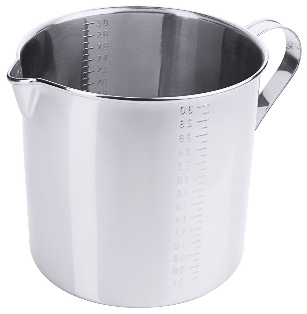 Contacto Edelstahl Messbecher zylindrisch 3,2 l 