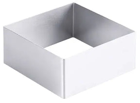 Edelstahl Mousseform quadratisch 10x10 - CPGASTRO