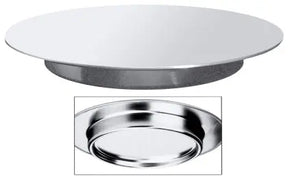 Edelstahl Tortenplatte mit Fußring 30 cm - CPGASTRO