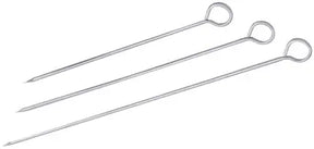 Edelstahl Fleischspieße rund 20 cm je 12 Stück - CPGASTRO