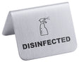 Contacto Schild DISINFECTED 
