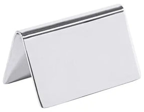 Edelstahl  Schild hochglänzend 65x40 mm neutral ohne Aufdruck - CPGASTRO