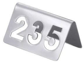 Tischnummernschild dreistellig mit ausgestanzten Ziffern - CPGASTRO