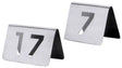 Tischnummernschild 25-36 mit ausgestanzten Ziffern - CPGASTRO