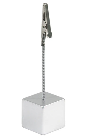 Kartenhalter 11 cm Würfel mit Krokodilklemme - CPGASTRO