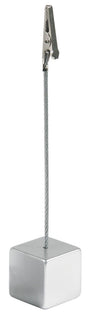 Contacto Kartenhalter 16 cm Würfel mit Krokodilklemme