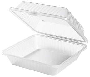 Eco-Takeouts Behälter weiß 23 x 23,5 x 9,5 cm - CPGASTRO