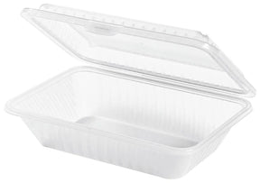 Eco-Takeouts Behälter weiß 23,5 x 17 x 7 cm - CPGASTRO