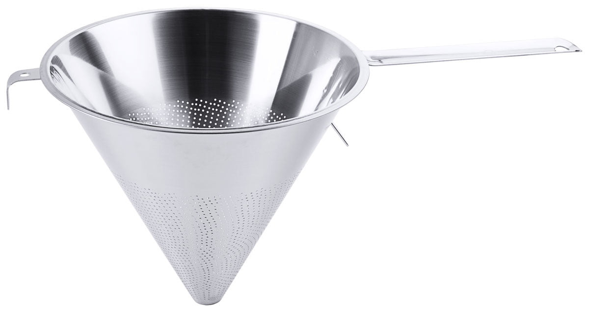 Contacto Edelstahl Spitzsieb mit Flachgriff 26 cm 