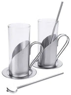 Edelstahl Irish-Coffee-Set 2 Stück im Karton - CPGASTRO