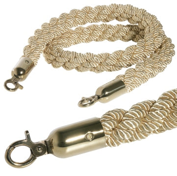Abgrenzungsseil, gold, 150 cm mit goldfarbener Öse Contacto - CPGASTRO