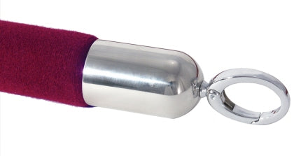 Abgrenzungsseil, rot, 150 cm mit verchromten Beschlägen Contacto - CPGASTRO