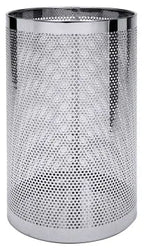 Edelstahl Papierkorb/ Schirmständer perforiert 55 cm Höhe - CPGASTRO