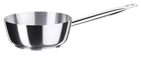 Edelstahl Sauteuse Ø 16-24 cm mit gerade auslaufendem Rand mit Rohrgriff - CPGASTRO