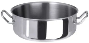 Edelstahl Bratentopf flache Form Ø 16-50 cm / Serie 2000 hochglänzend - CPGASTRO