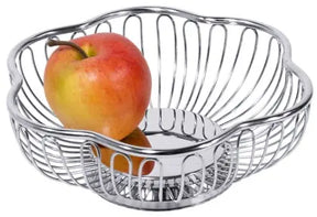 Edelstahl Obstkorb 18 cm Blütenform - CPGASTRO
