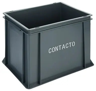 Stapel-Transportkasten hoch 40 x 30 x 31 cm grau - CPGASTRO