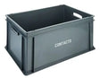 Stapel-Transportkasten hoch 60 x 40 x 31 cm grau - CPGASTRO