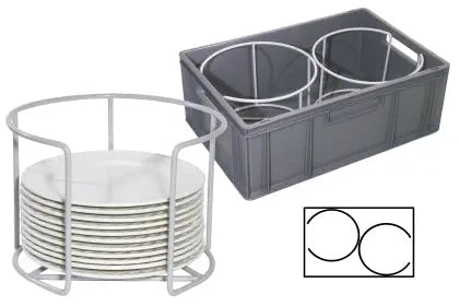 Tellerhalter 27,5 cm niedrig 20 cm hoch für Stapelkasten - CPGASTRO